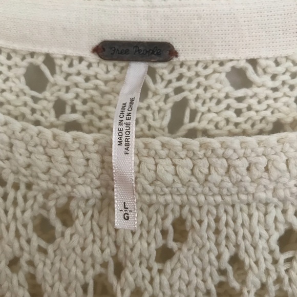 Free People W L Crochet Sweater - Picture 2 of 4